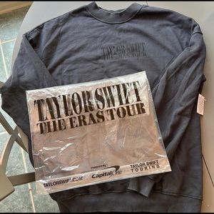 Taylor Swift eras tour blue crewneck